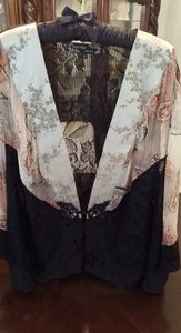NEW SPENCER ALEXIS COLLECTION BLACK LACE JACKET 2X
